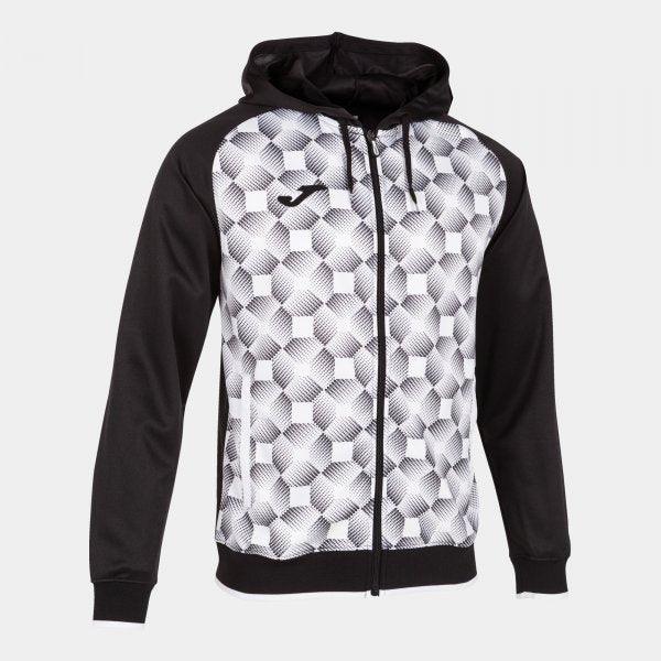 SUPERNOVA III ZIP-UP HOODIE BLACK WHITE JOMA