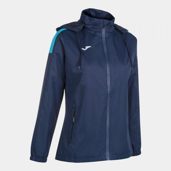 TRIVOR RAINCOAT NAVY FLUOR TURQUOISE JOMA