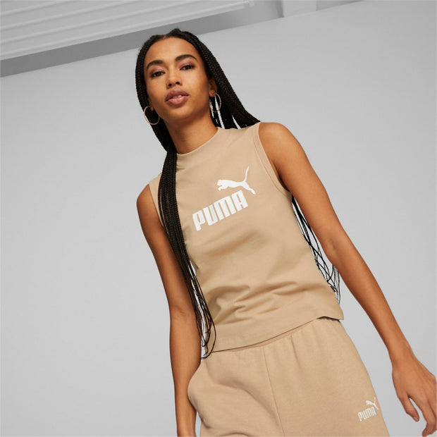 Camiseta Puma Ess Slim Logo Tank,Dusty Tan Mujer PUMA