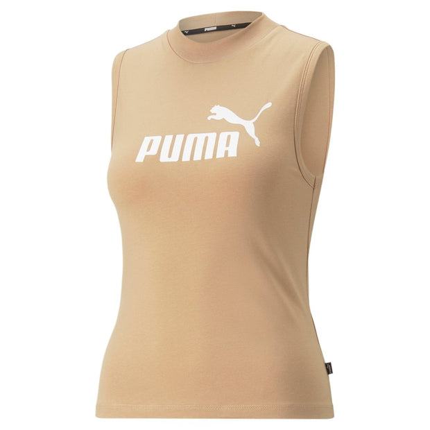 Camiseta Puma Ess Slim Logo Tank,Dusty Tan Mujer PUMA